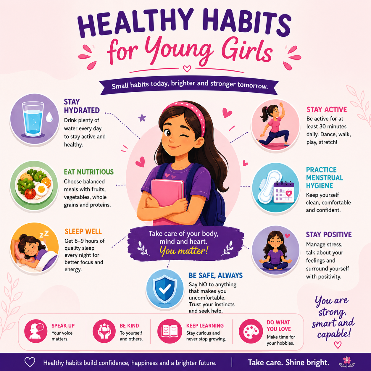 Healthy habits for young girls